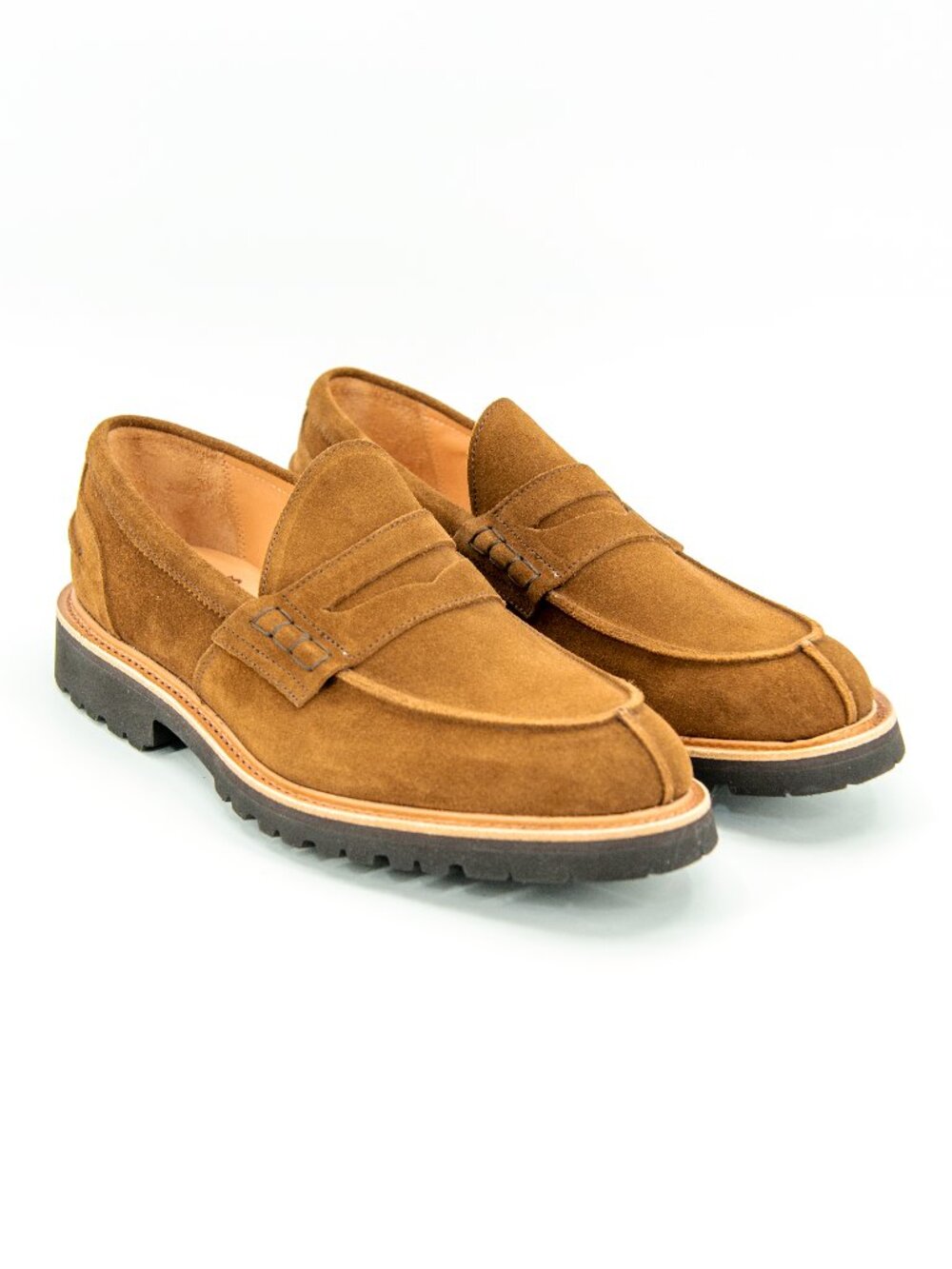 Tricker's James Repello Calf Suede Loafers | Snuff (Brown) | 9.5US (8.5UK)